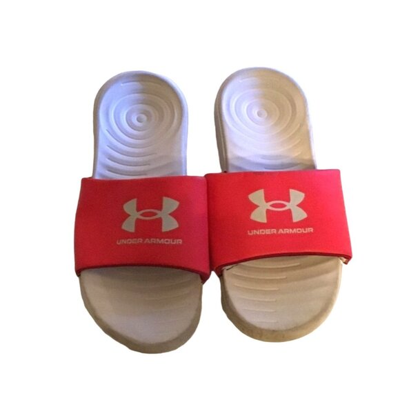 UNDER ARMOUR- SLIP-ON WHITE/RED SIZE 9 - Picture 3 of 7